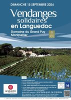 Vendanges Solidaires Languedoc - Dimanche 15 septembre 2024